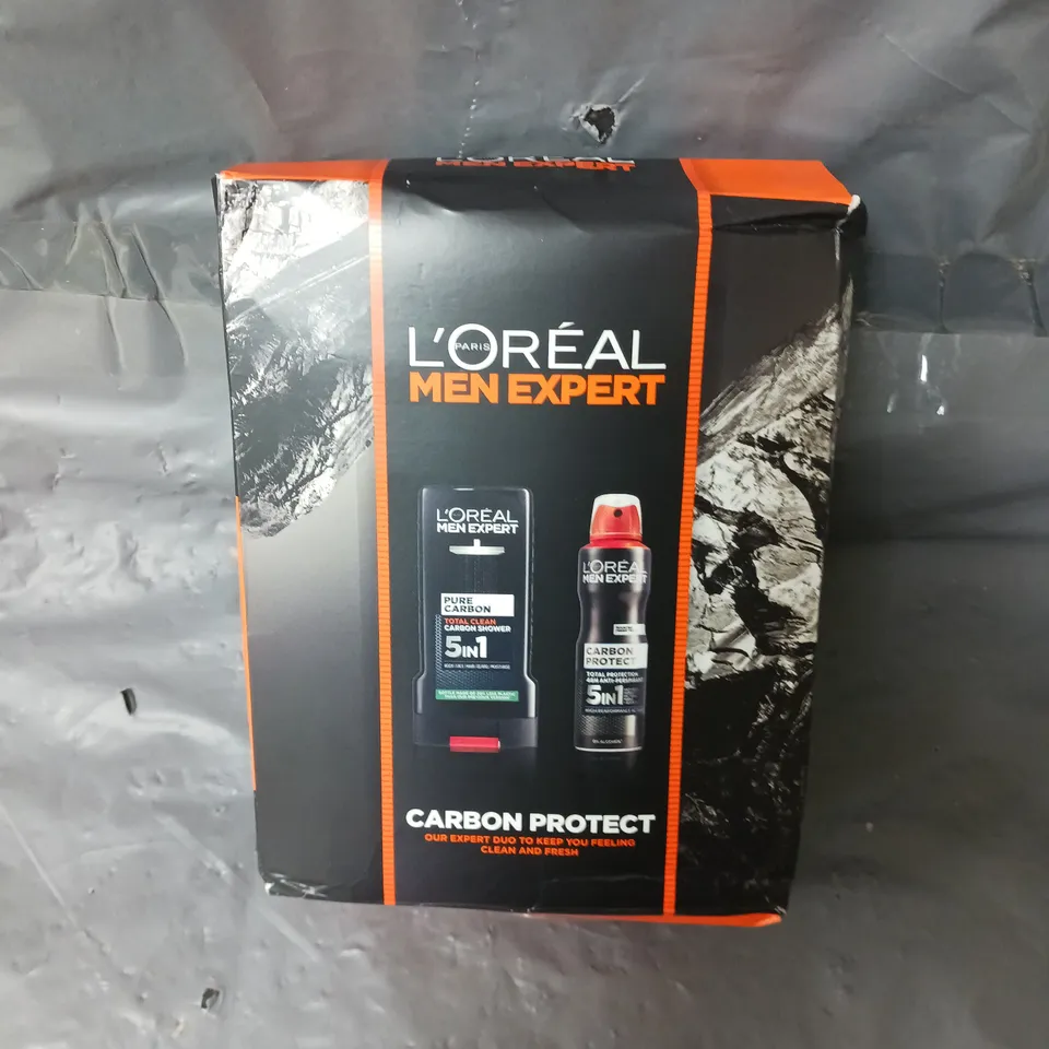 L'OREAL PARIS MEN EXPERT CARBON PROTECT GIFT SET FOR HIM, REFRESHING FACE BODY HYGIENE DUO, GIFT SET FOR MEN