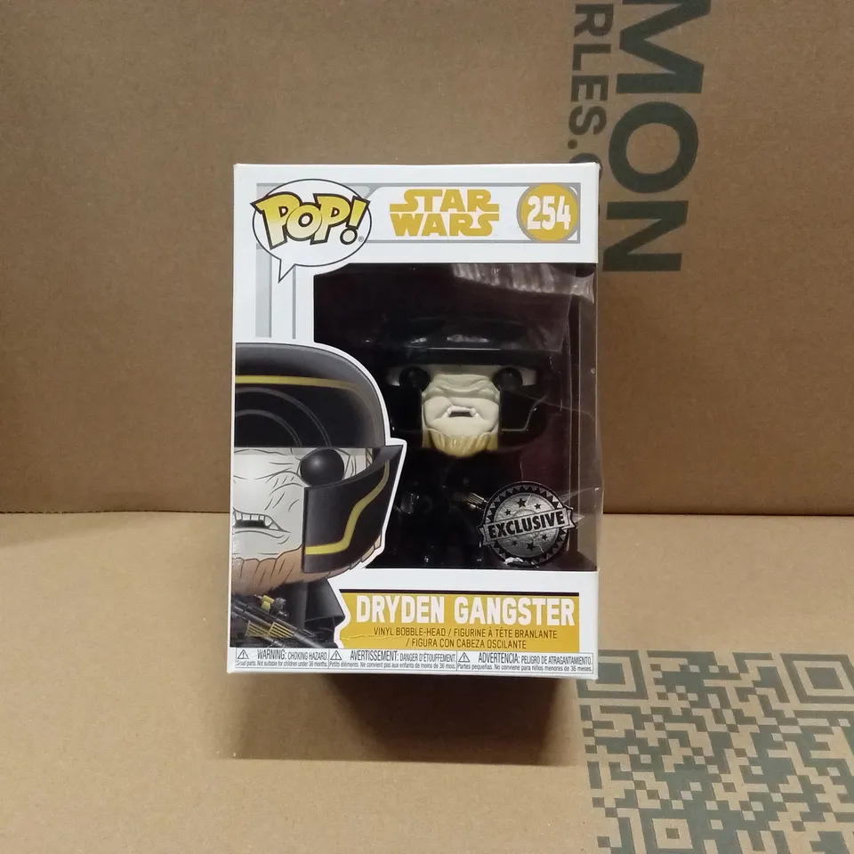 BOXED FUNKO POP 254 STAR WARS DRYDEN GANGSTER 