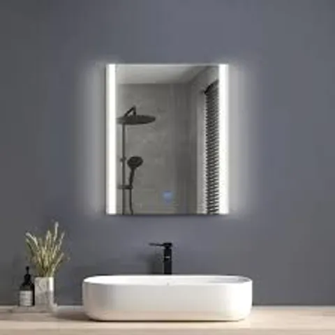 BOXED WHITE BATHROOM MIRROR