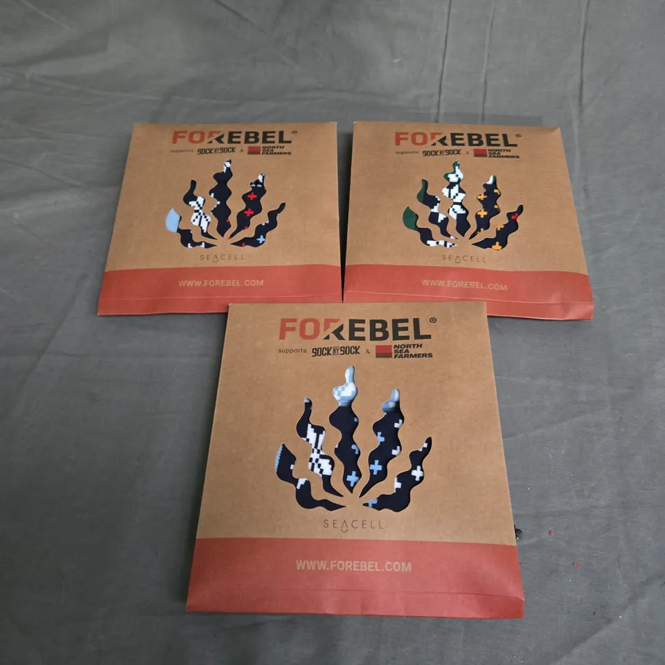 3 SEALED FOREBEL SOCKS 