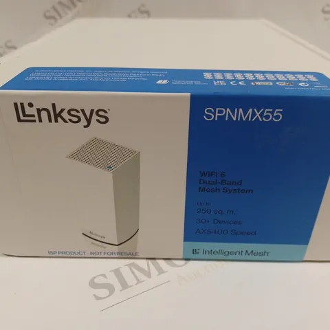 SEALED LINKSYS SPNMX55 WIFI 6 DUAL BAND MESH SYSTEM