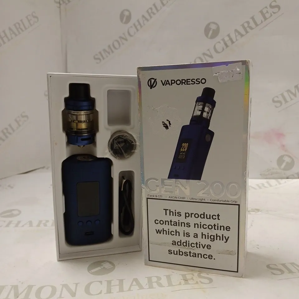 BOXED VAPORESSO GEN 200 - MIDNIGHT BLUE.