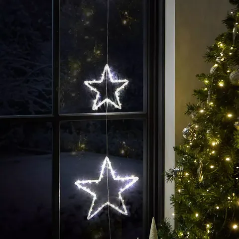 BOXED THE VERY COLLECTION SET OF 3 STAR INDOOR/OUTDOOR CHRISTMAS LIGHTS