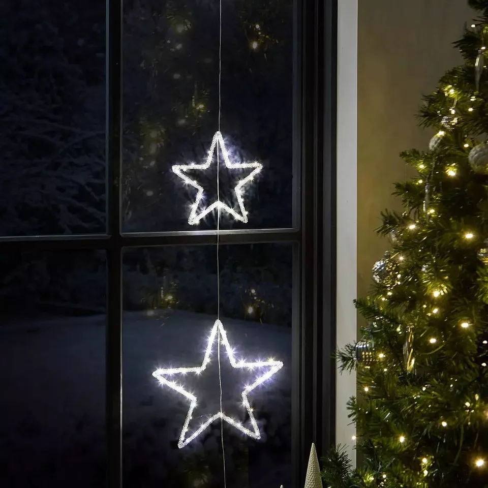 BOXED THE VERY COLLECTION SET OF 3 STAR INDOOR/OUTDOOR CHRISTMAS LIGHTS
