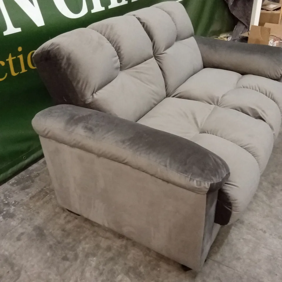 KATE 2 SEATER SOFA BED WITH STORAGE IN VELVETY FABRIC