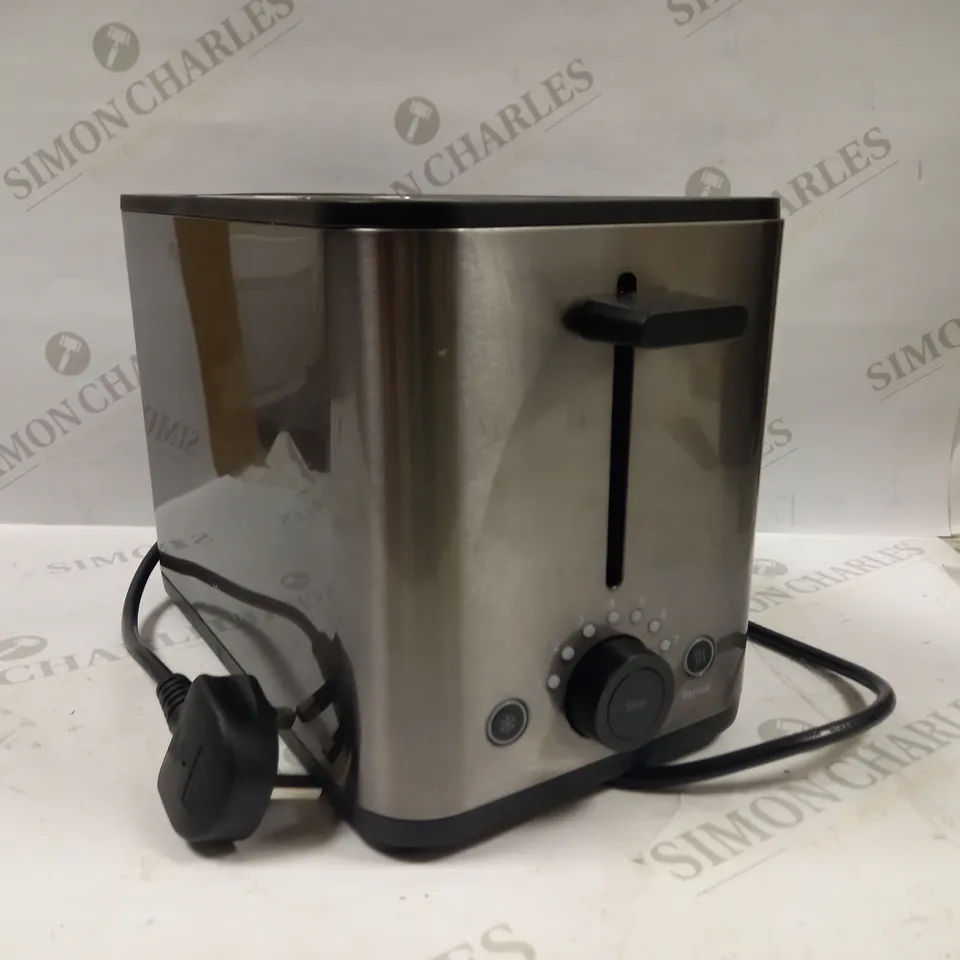 JOHN LEWIS 2-SLICE TOASTER IN GUN METAL COLOUR