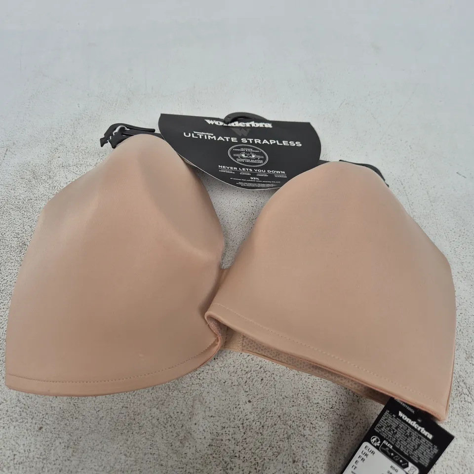 WONDERBRA UK 38F NUDE ULTIMATE STRAPLESS BRA