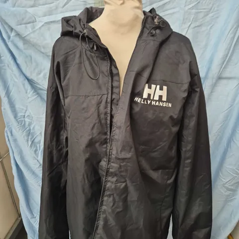 HELLY HANSEN BLACK HOODED SHELL JACKET β SIZE XS