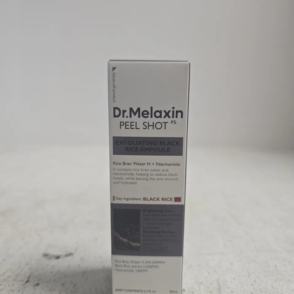 DR. MELAXIN PEEL SHOT PS – EXFOLIATING BLACK RICE AMPOULE - 80ML