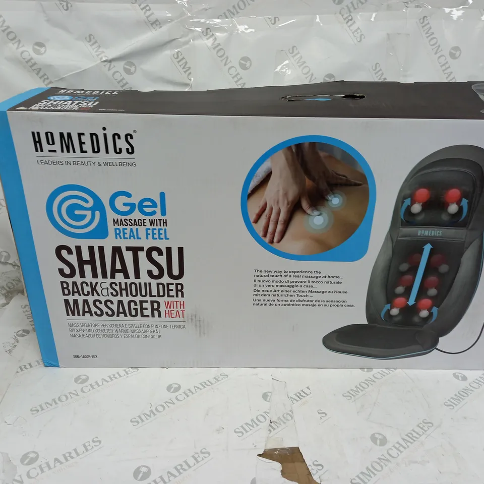 BOXED HOMEDICS SHIATSU BACK AND SHOULDER MASSAGER WITH HEAT SGM-160H-EU