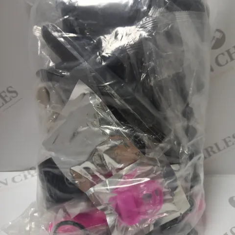 ASSORTED BLACK/PINK ADULT BONDAGE ITEMS