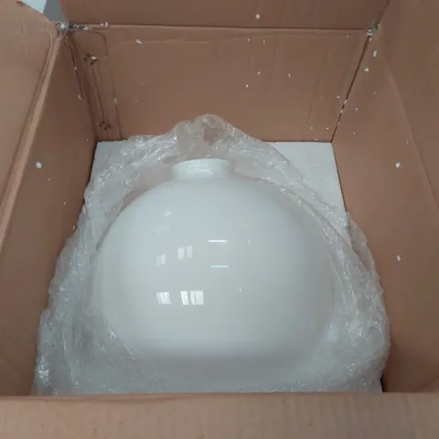 BOXED ELK 1-LIGHT GLOBE CEILING PENDANT METAL GLASS TRANSPARENT