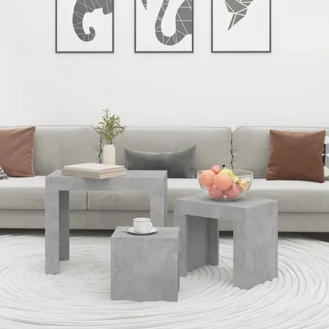 BOXED GODBEARE EXTENDABLE SLED COFFEE TABLE - SET OF 3 (1 BOX)
