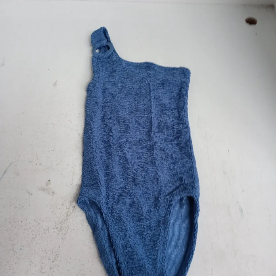 HUNZA G ONE SIZE FIT BLUE TERRYCLOTH SWIMMING COSTUME