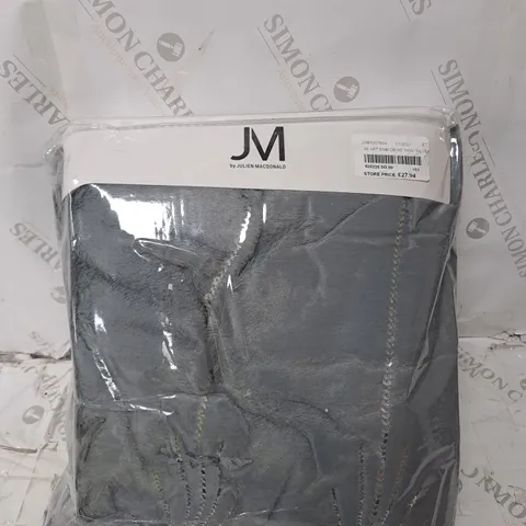 JM BY JULIEN MACDONALD ART DECO EMBELLISHED R0EVERSIBLE FAUX FUR THROW