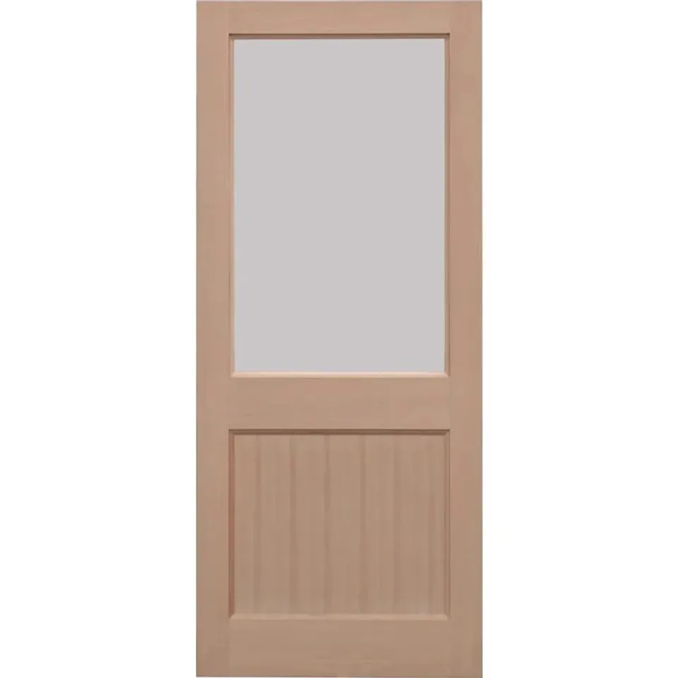BOXED 2XG UNFINISHED HEMLOCK EXTERNAL DOOR // SIZE UNSPECIFIED 