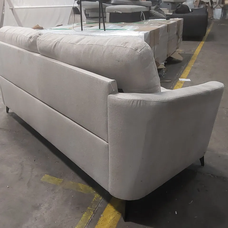 QUALITY DESIGNER 3 SEATER FABRIC UPHOLSTERED SOFA 