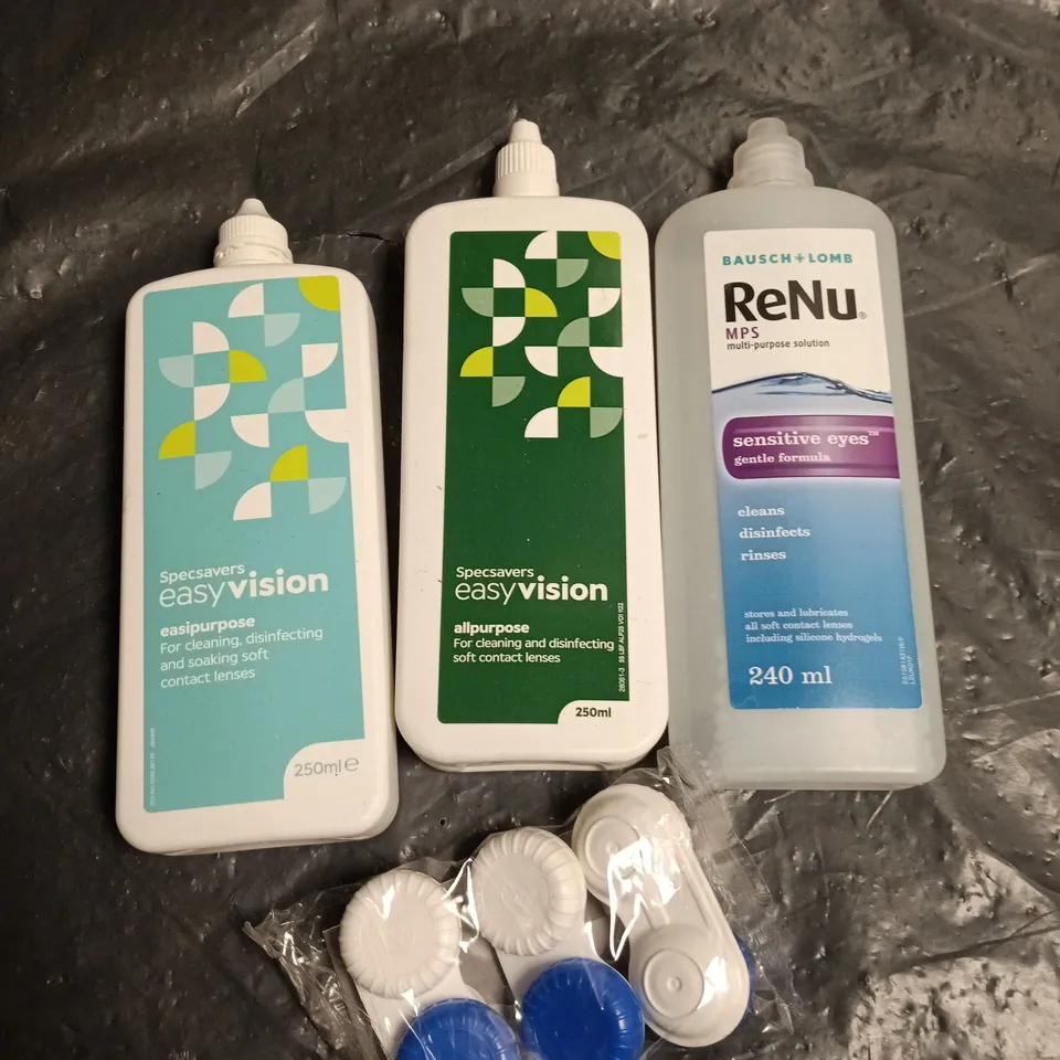 APPROXIMATELY 20 ASSORTED CONTACT LENS SOLUTION PRODUCTS - COLLECTION ONLY 