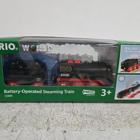 BOXED BRIO BATTERY-OPERATED STEAMING TRAIN - 33884