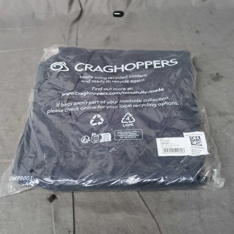 CRAGHOPPERS KIWI LS SHIRT - OMBRE BLUE (CMS700) - MEN'S LONG SLEEVE SHIRT