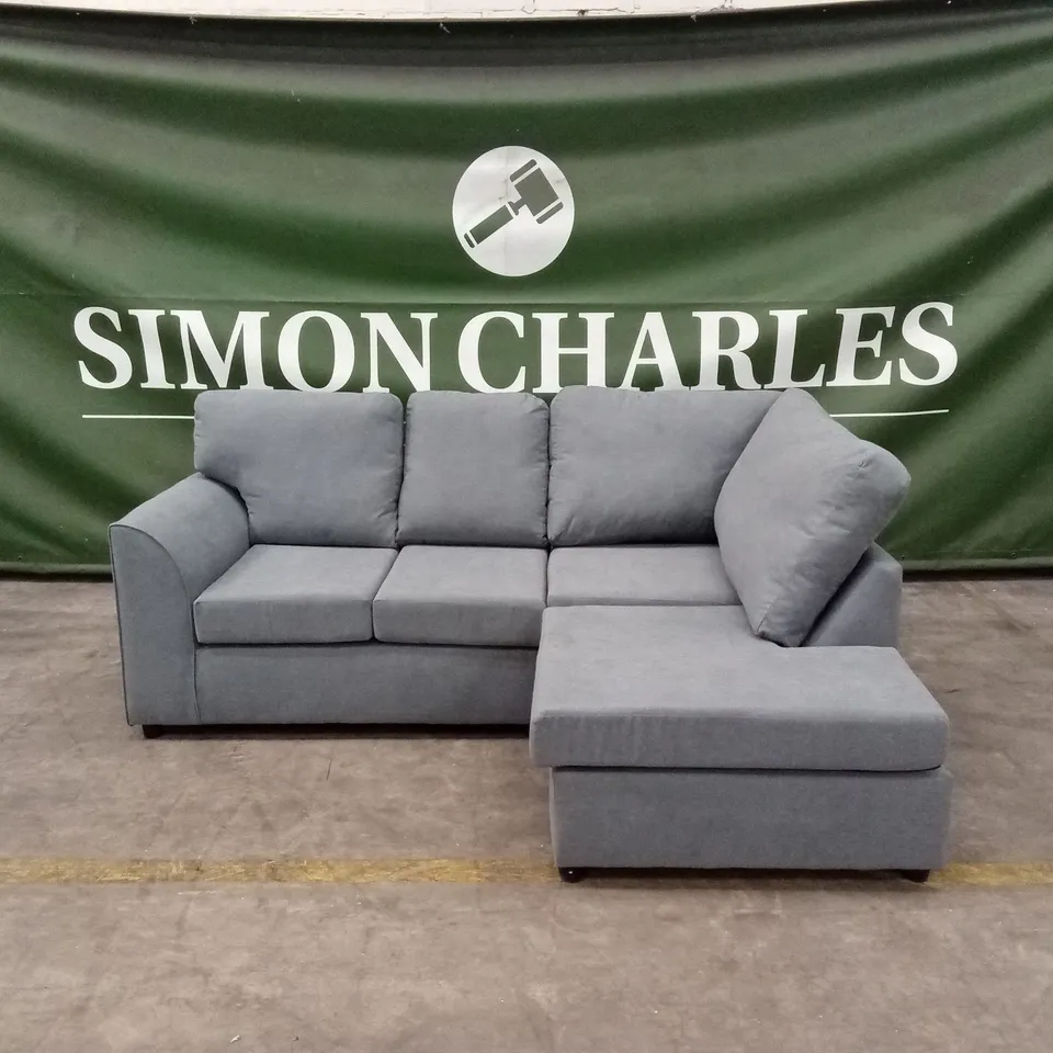 ASPIRE MODO RIGHT HAND CORNER L SHAPE SOFA - LINEN, GRANITE COLOUR RRP £1229
