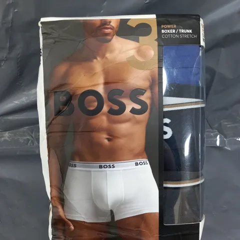 BOXED HUGO BOSS SET OF 3 POWER BOXERS - XL