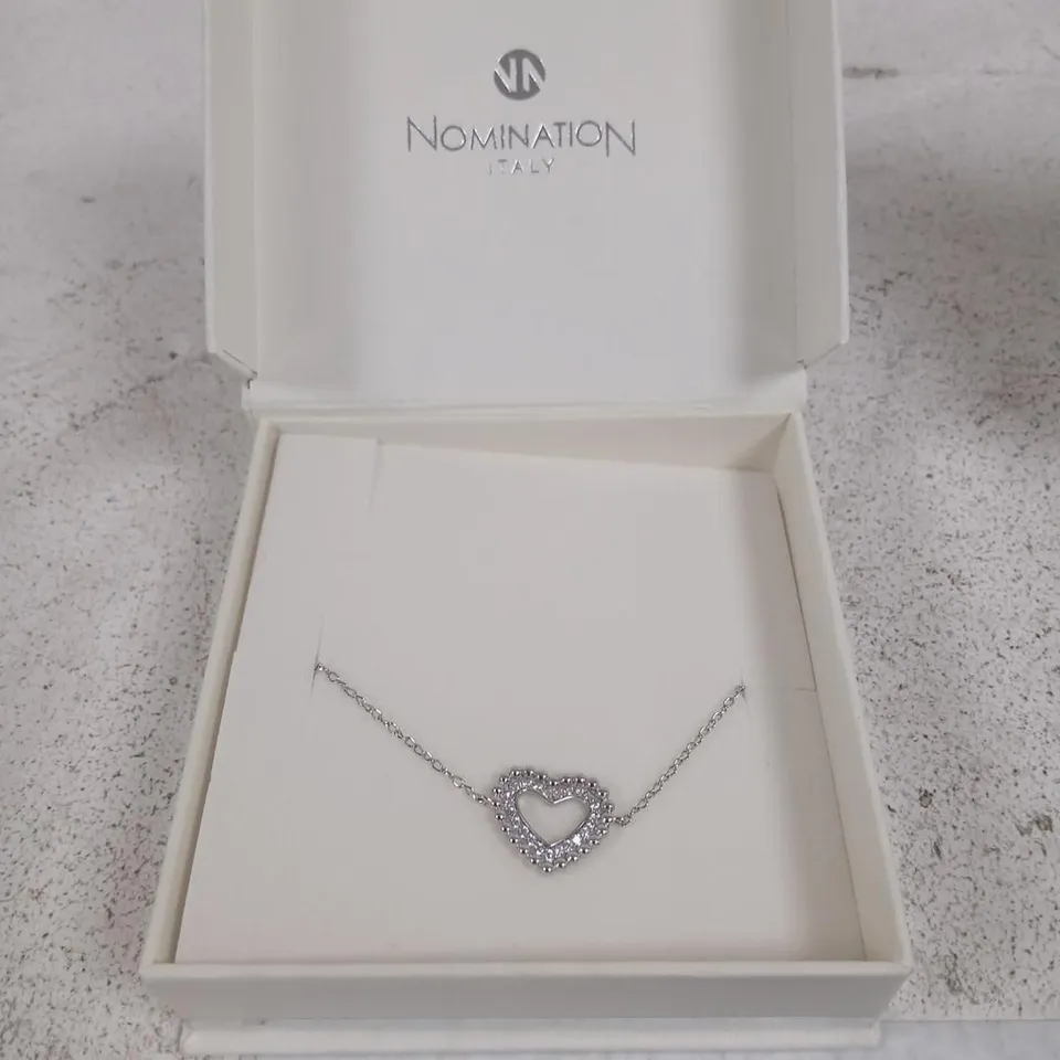 NOMINATION ITALY HEART PENDANT NECKLACE – SILVER TONE