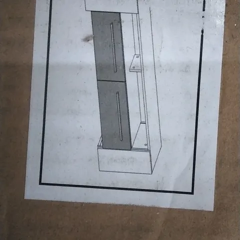 BOXED MEDIUM TV-LOWBOARD TV MEDIA STORAGE CABINET