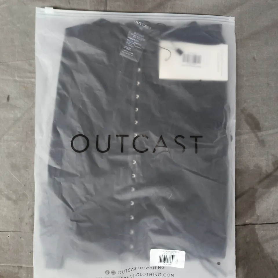 BAGGED OUTCAST ZARELA TOP IN BLACK SIZE XS