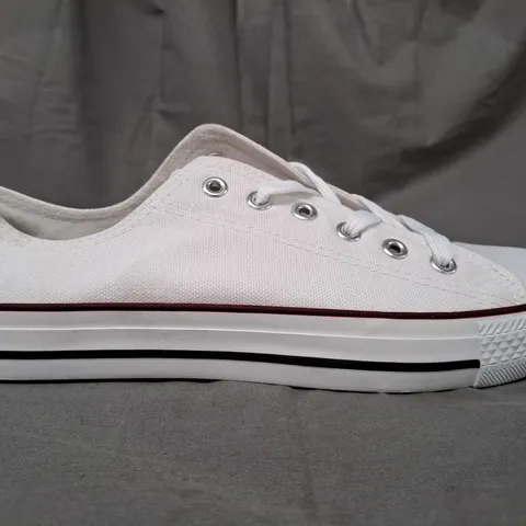 BOX OF APPROXIMATELY 10 PAIRS OF DESIGNER SHOES IN WHITE IN VARIOUS SIZES