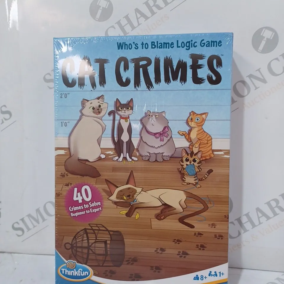 BOXED THINKFUN CAT CRIMES WHOS TO BLAME LOGIC GAME