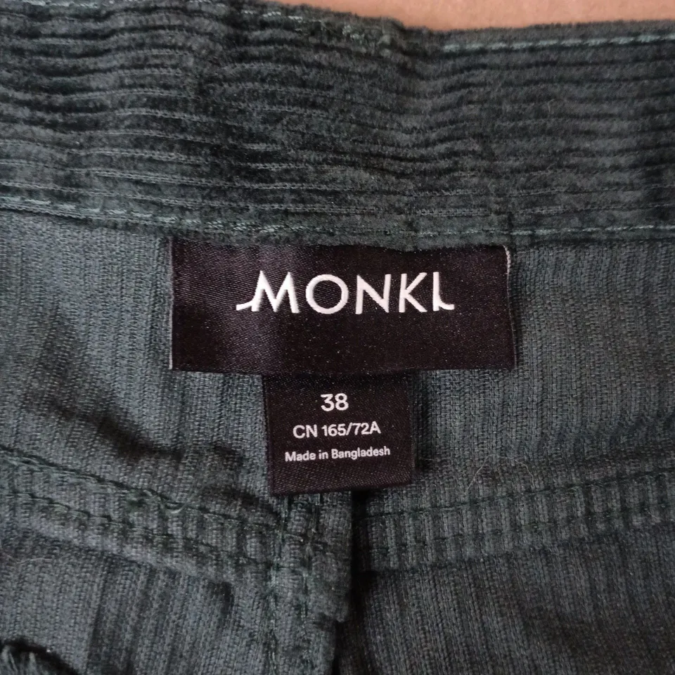 MONKL GREEN CORDUROY TROUSERS – WOMEN'S, EU 38 (UK 10)