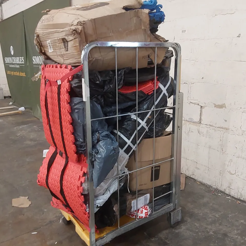 CAGE OF ASSORTED CONSUMER PRODUCTS ECT // CAGE NOT INCLUDED 