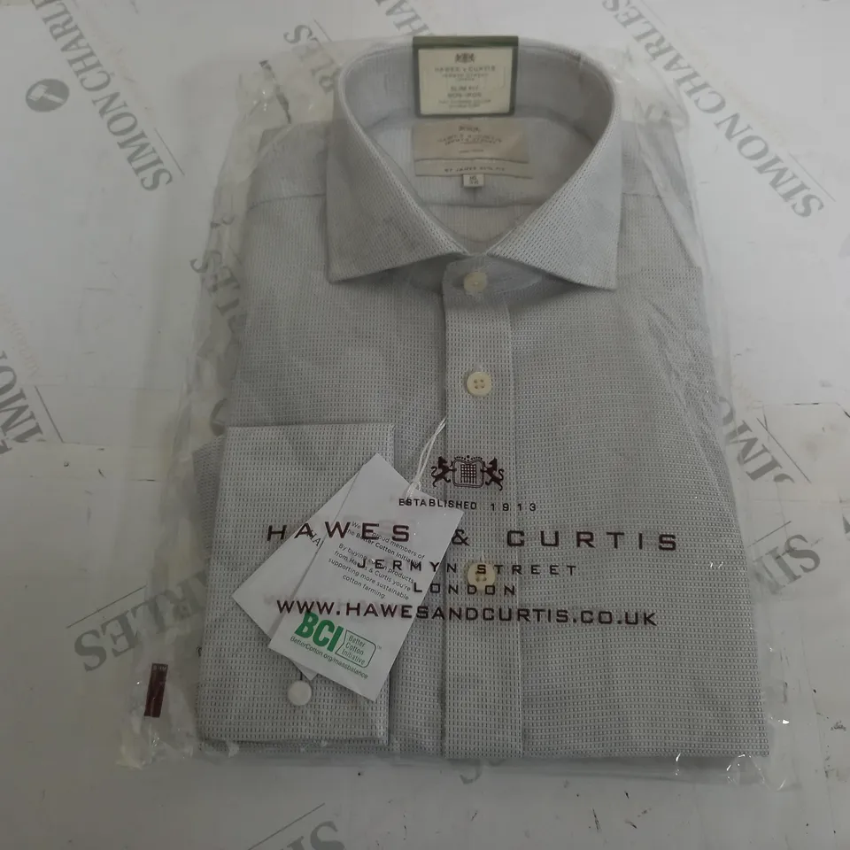 HAWES & CURTIS SLIM FIT SHIRT IN GREY - 16/36