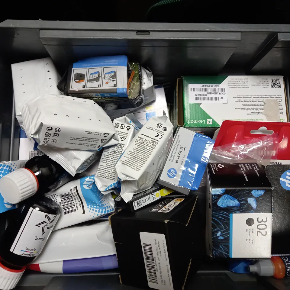 BOX OF APPROX 20 ASSORTED PRINTER INK CARTRIDGES 