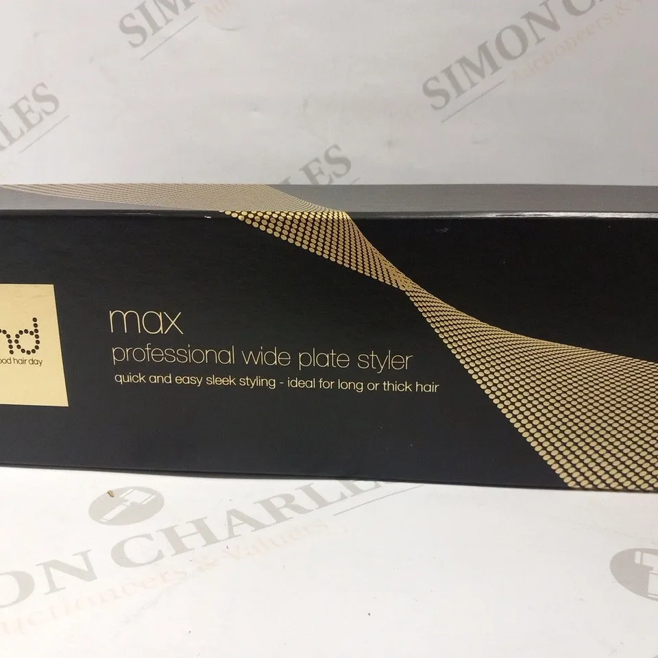 BOXED GHD MAX PROFESSIONAL WIDE PLATE STYLER