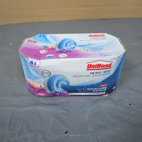 UNIBOND AERO 360 MOISTURE ABSORBER – BOXED, 4 REFILLS