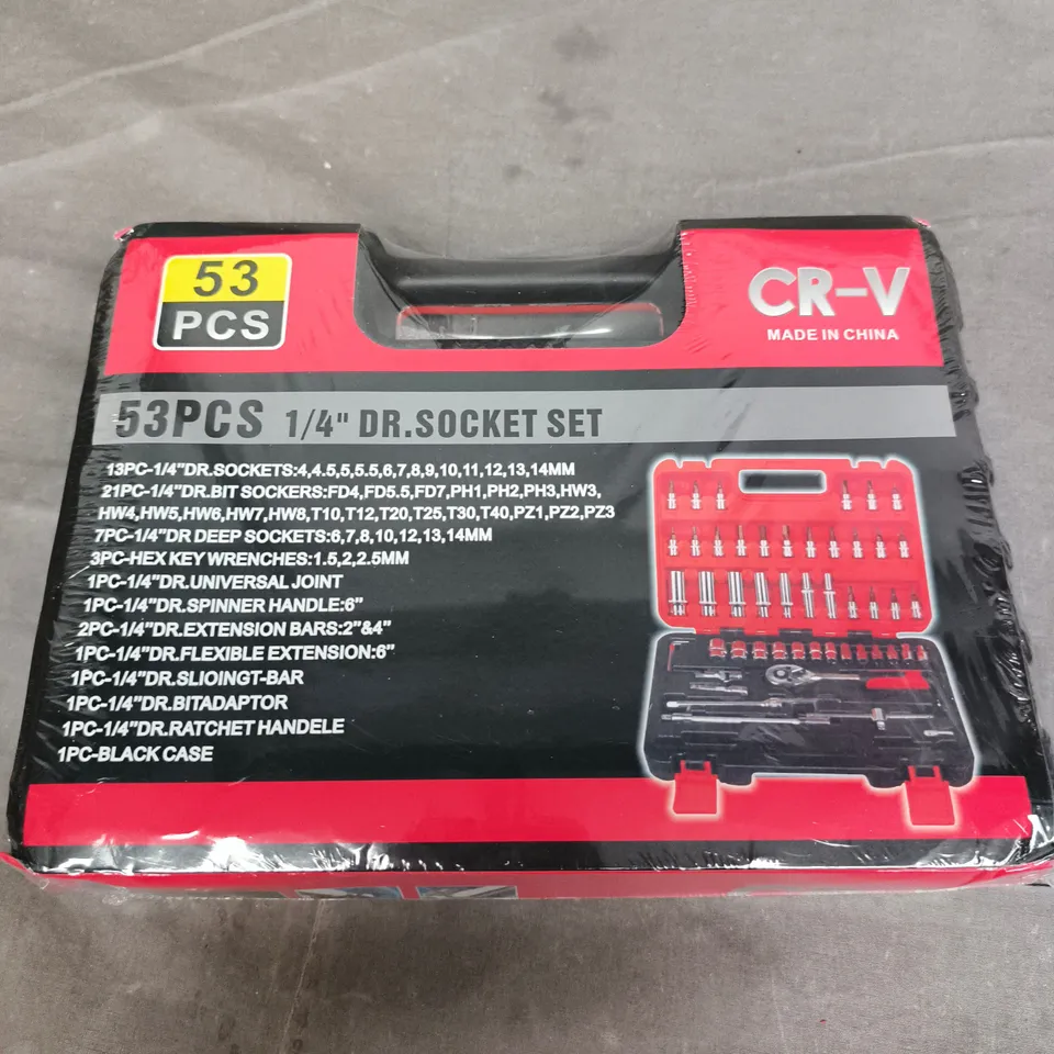 CR-V 53-PIECE 1/4" DRIVE SOCKET SET 