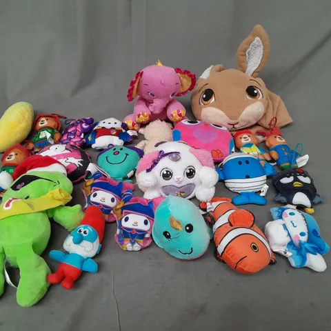 LOT OF ASSORTED MINI PLUSH TEDDIES