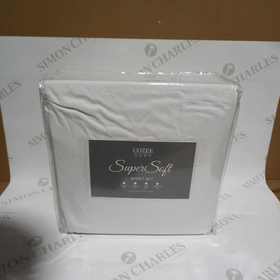 COZEE HOME SUPERSOFT SHEET SET - SUPERKING