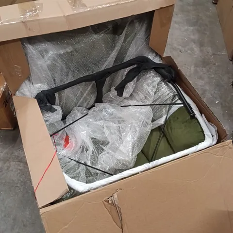 BOXED ELIANA VELVET ACCENT CHAIR - SAGE GREEN 