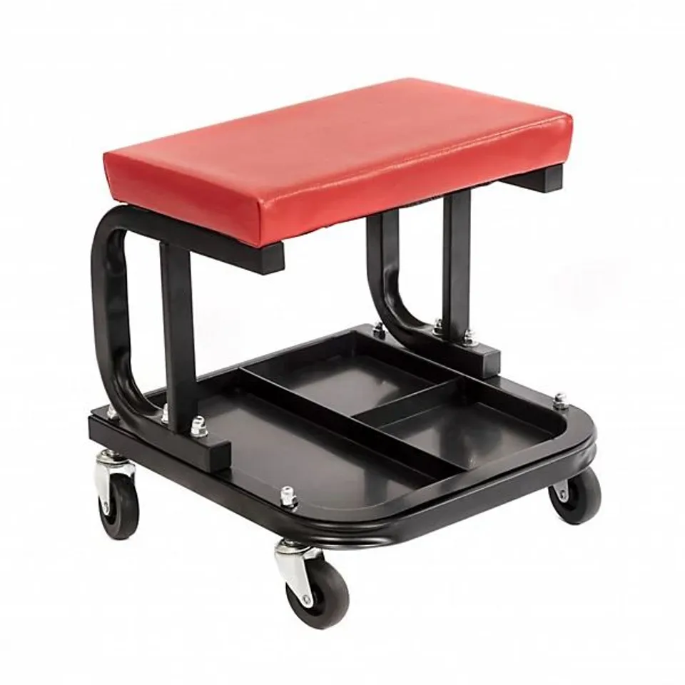 OYPLA HEAVY DUTY GARAGE STOOL ROLLING MECHANICS CHAIR CRAWLING SEAT
