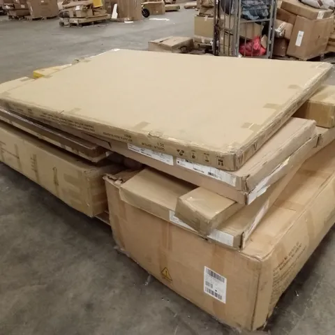 PALLET OF ASSORTED INCOMPLETE DESIGNER FURNITURE PARTS AND PIECES 