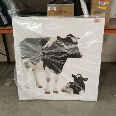 LARGE COW AND CALF CANVAS PRINT