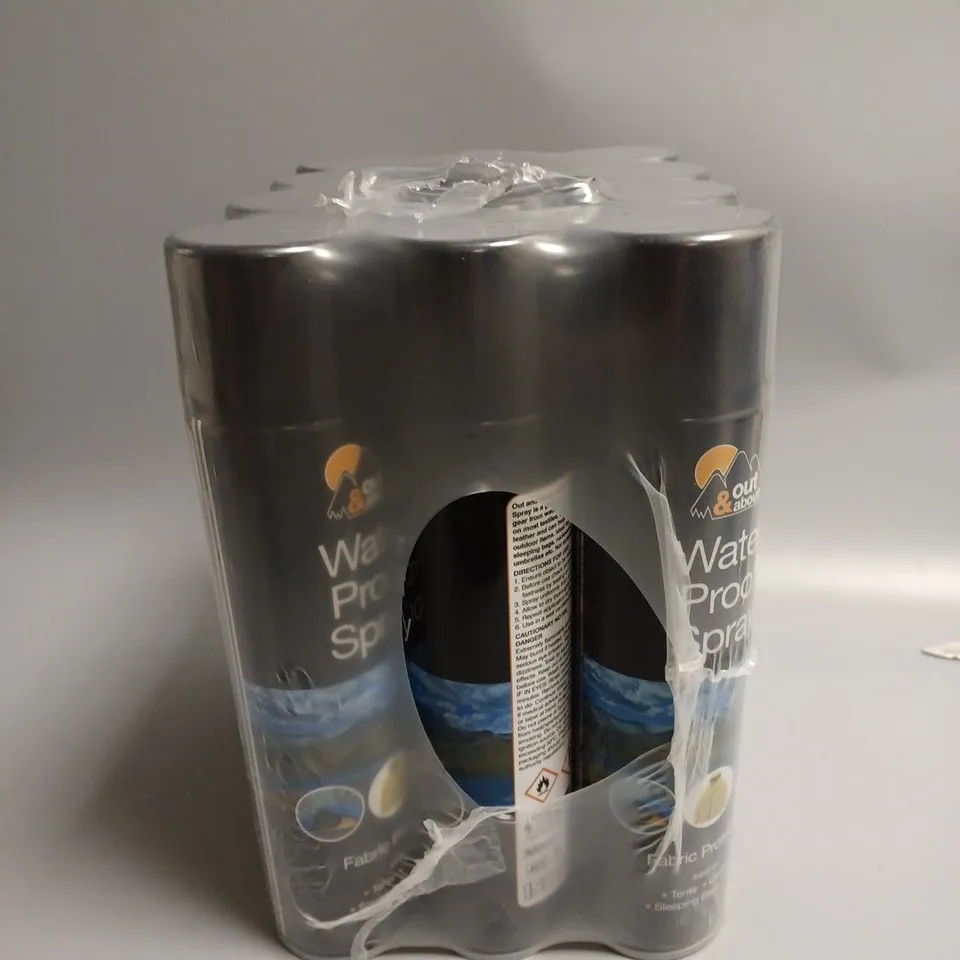 BOXED 12 X BOTTLES OF WATER PROOF SPRAY 