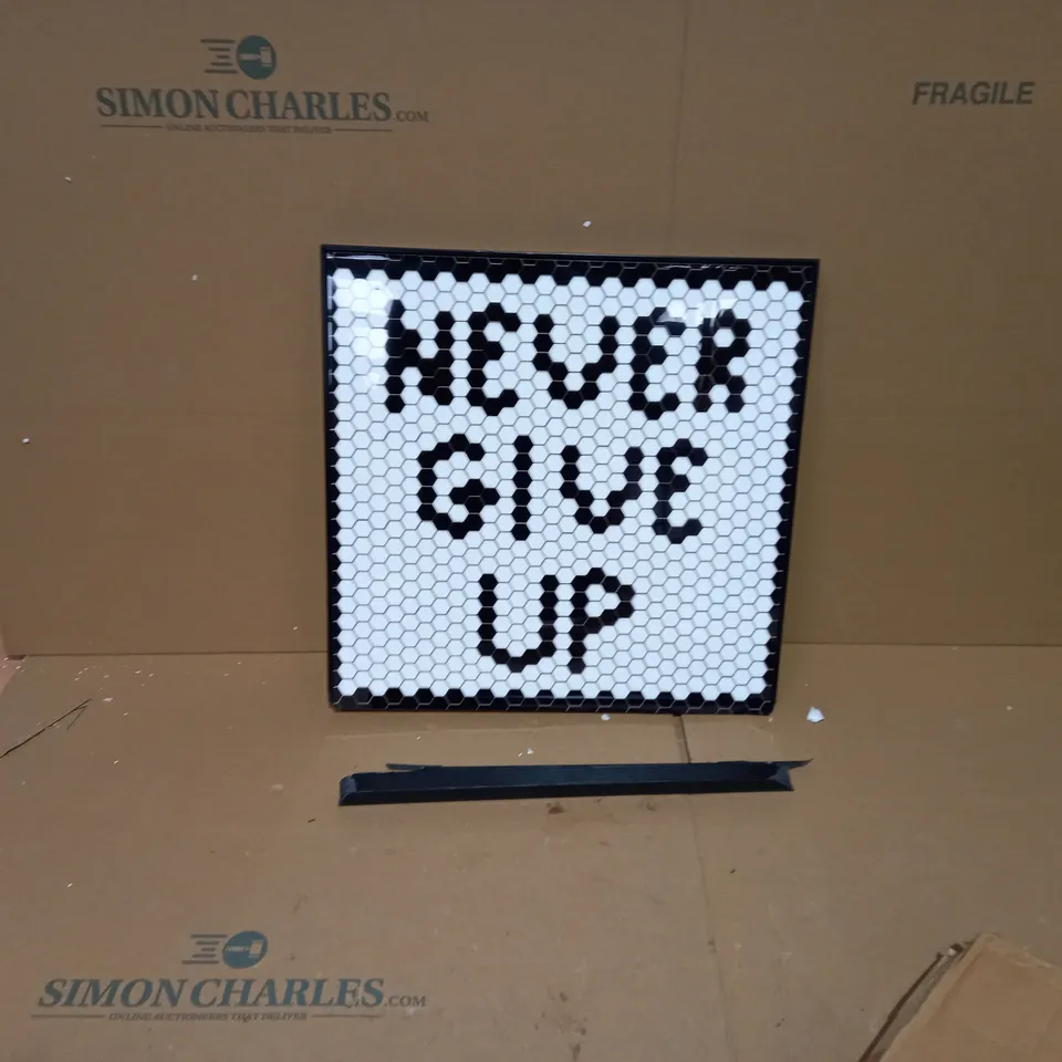 BUNDLE BERRY WALL ART - NEVER GIVE UP 