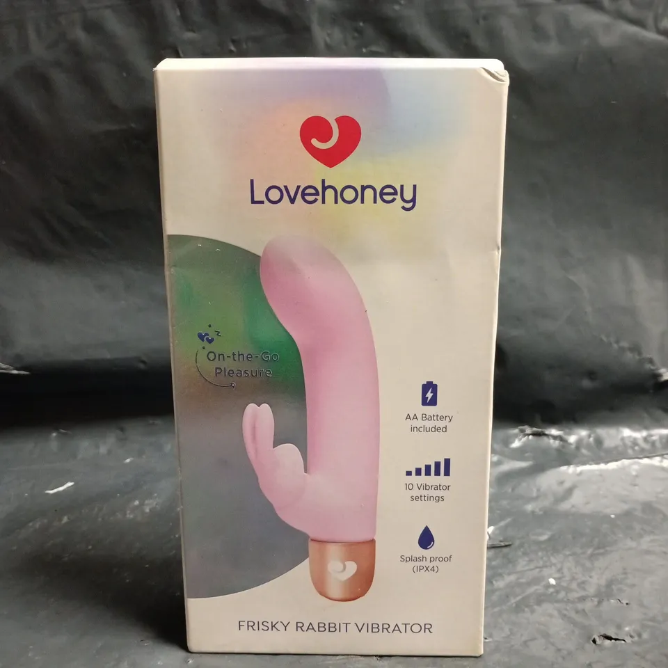BOXED LOVEHONEY FRISKY RABBIT VIBRATOR