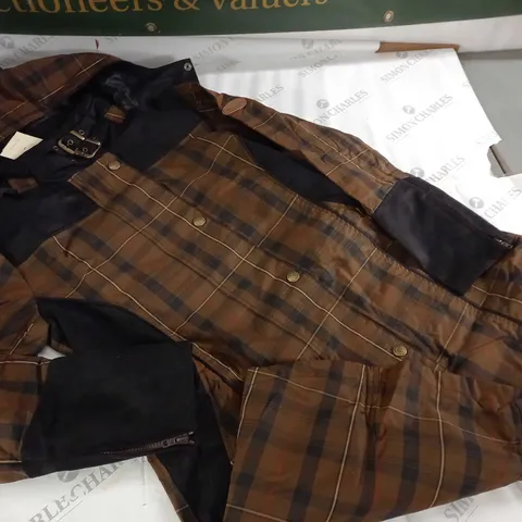 WELLIGOGS ODETTE JACKET IN BROWN CHECK - 14