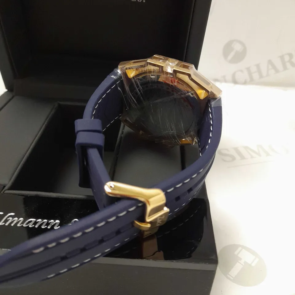 ZIHLMANN & CO CHRONOGRAPH STYLE RUBBER STRAP WATCH