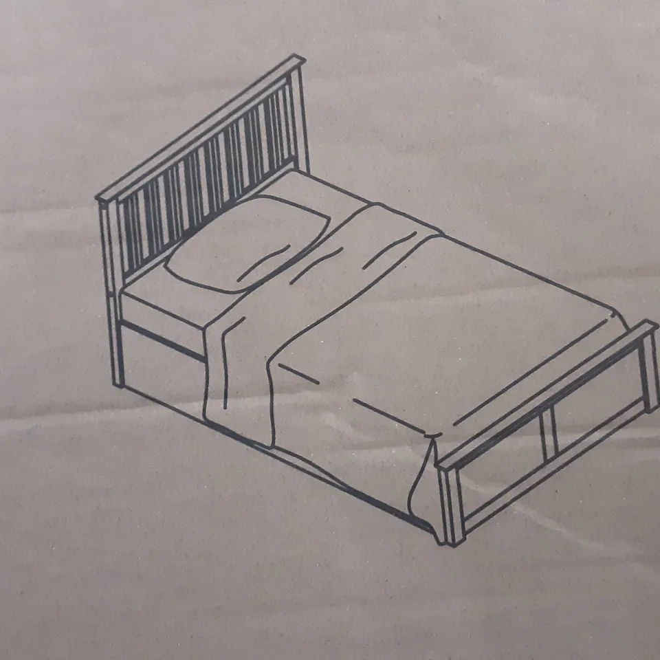 BOXED 120 CM PHOENIX OTTOMAN BED IN WHITE - 4 BOXES FULL SET 